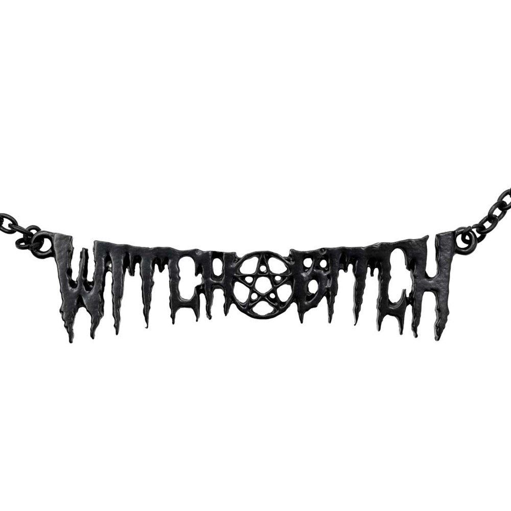 Kreepsville 666 Witch Bitch Text Necklace