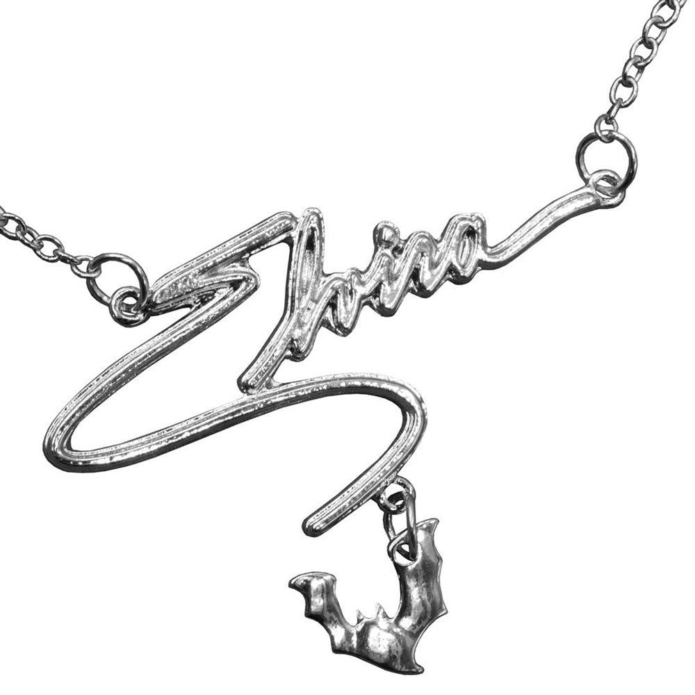 Kreepsville 666 Elvira Bat Name Text Necklace