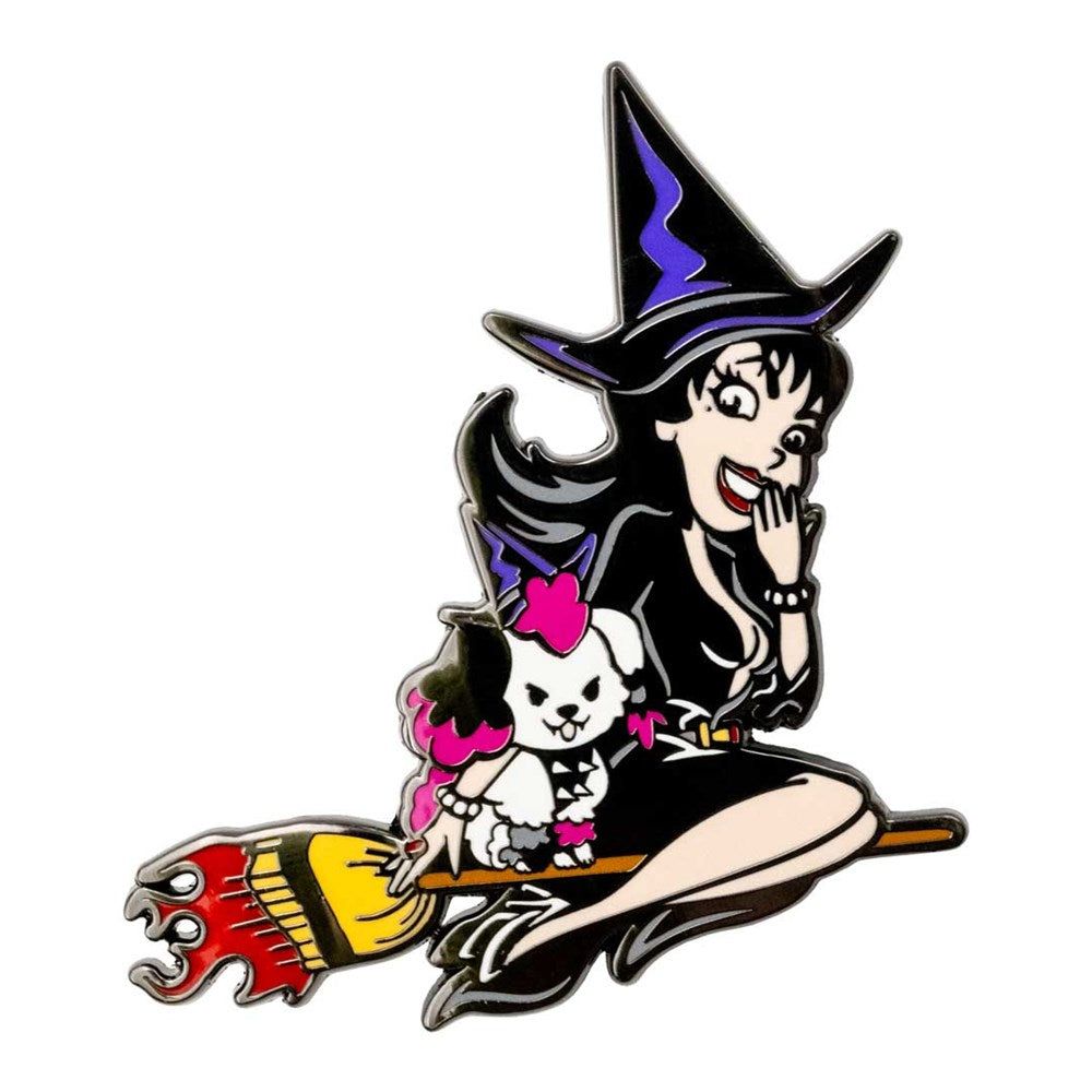Elvira And Gonk Bewitched Badge