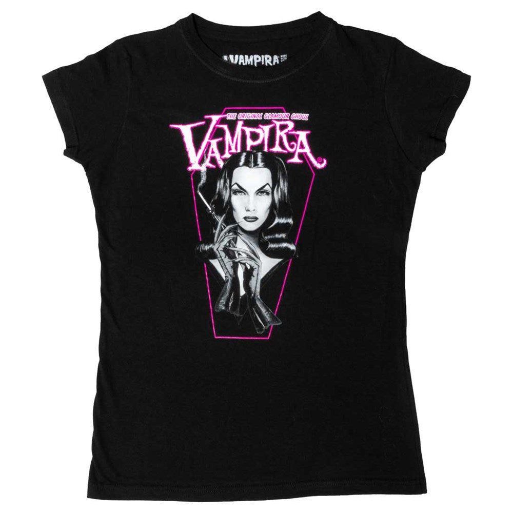 Vampira Pink Coffin Tshirt