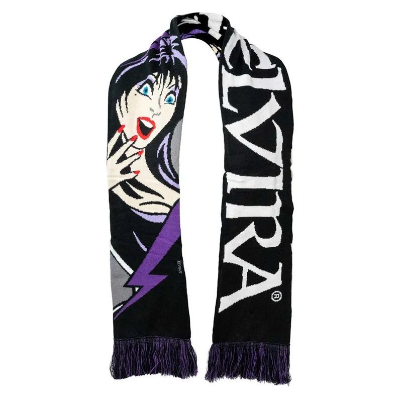 Elvira Purple Bolt Knit Scarf