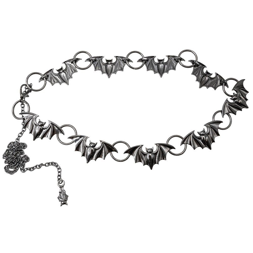 Batty Bats Black Chain Belt