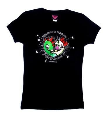 Kreepsville 666 Birds Of A Feather Rot Together Black Lady Fit Tshirt Mediu