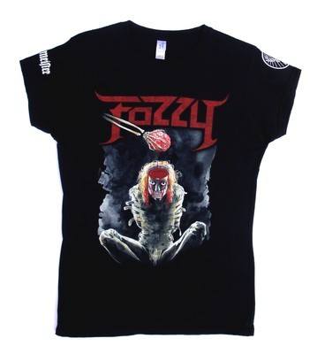 Fozzy Let The Madness Begin Black Lady Fit Tshirt Large