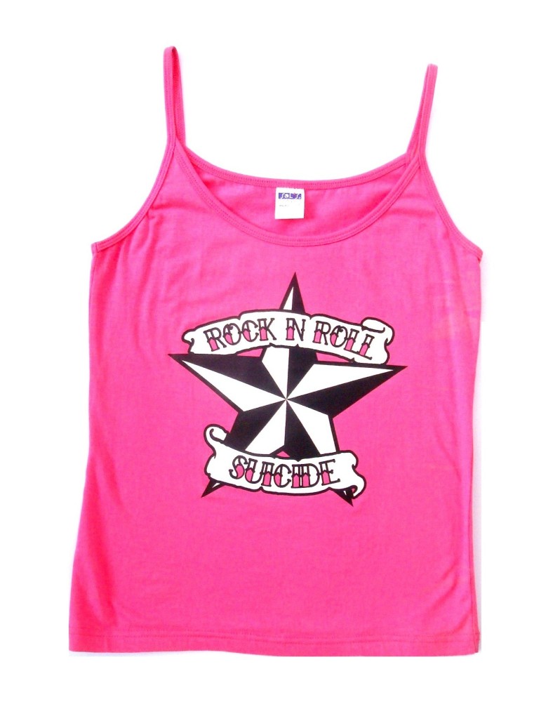 Rock N Roll Suicide Nautical Star Pink Strappy Top Small