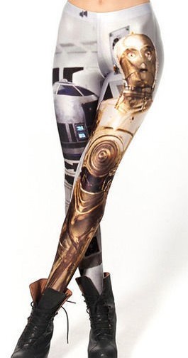 Star Wars R2D2 C3PO Leggings Small To Medium