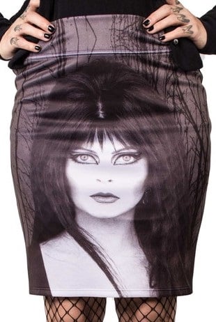 Kreepsville 666 Elvira Glam Witch Pencil Skirt Small
