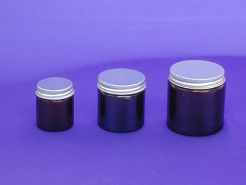 Amber Glass Jar & Metalise Closure 30ml (2565)