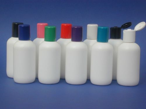 White Boston Round Plastic Bottle & Pink Radius Closure 100ml