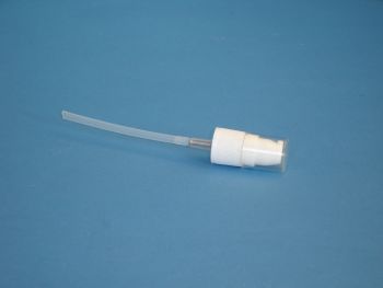 White Lotion Pump  18mm neck (2873)