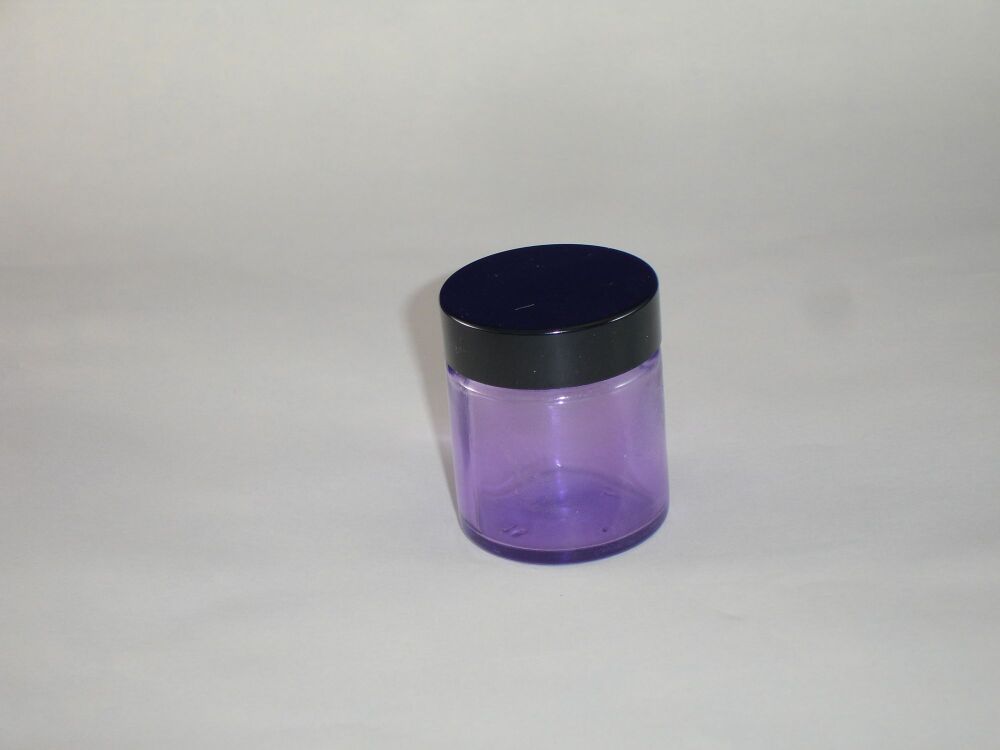 Light Lavender (Coated) Glass Jar - Black Lid 30ml (258806)