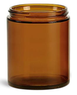 amber glass jar
