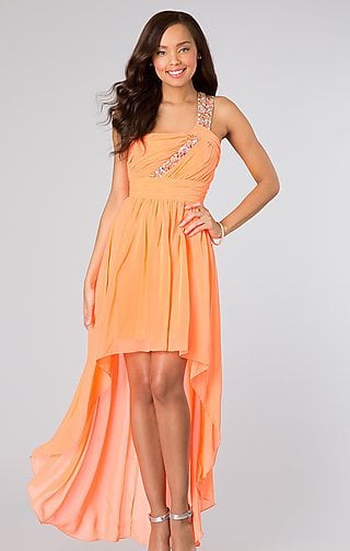 B263 - High Low Stoned Dress