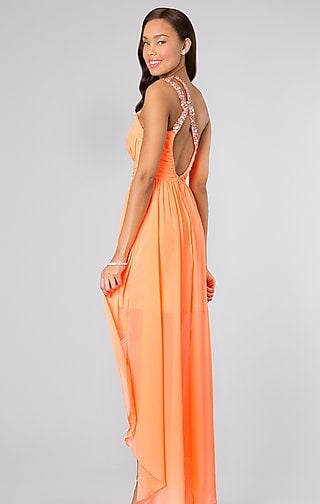 B263 - High Low Stoned Dress