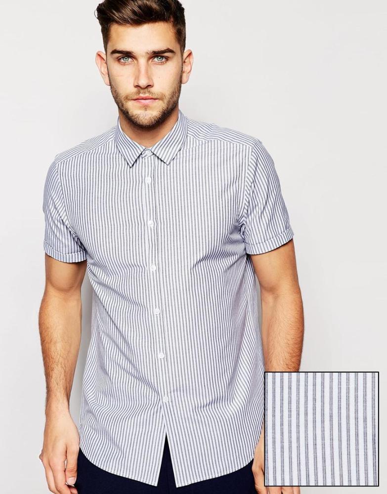 Stripe Button Down Shirt Size: 2X