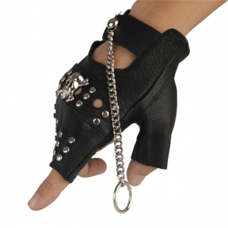 Chain Leather Glove