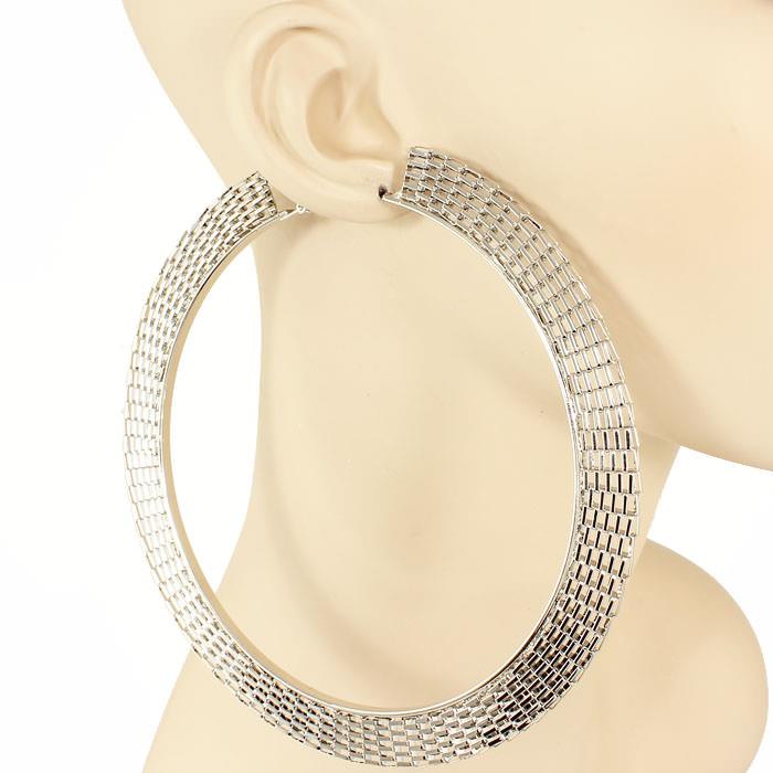 XX Large Hammered Hoops