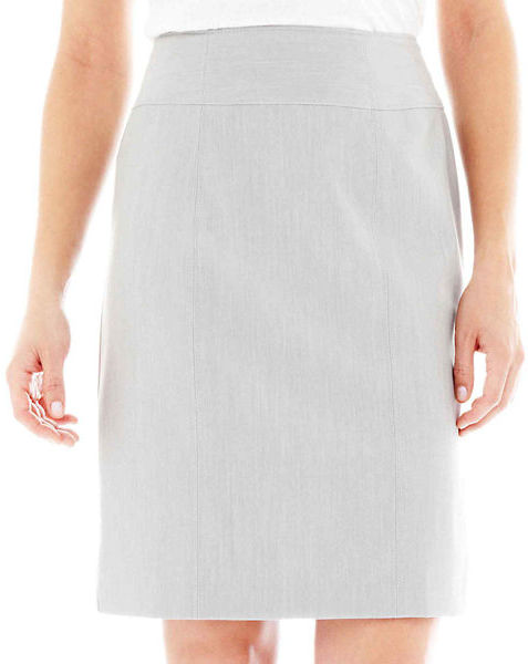 Grey Pencil Skirts - Size 8