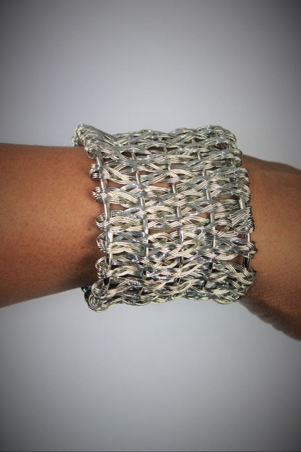 Silver Wire Cuff Bangle