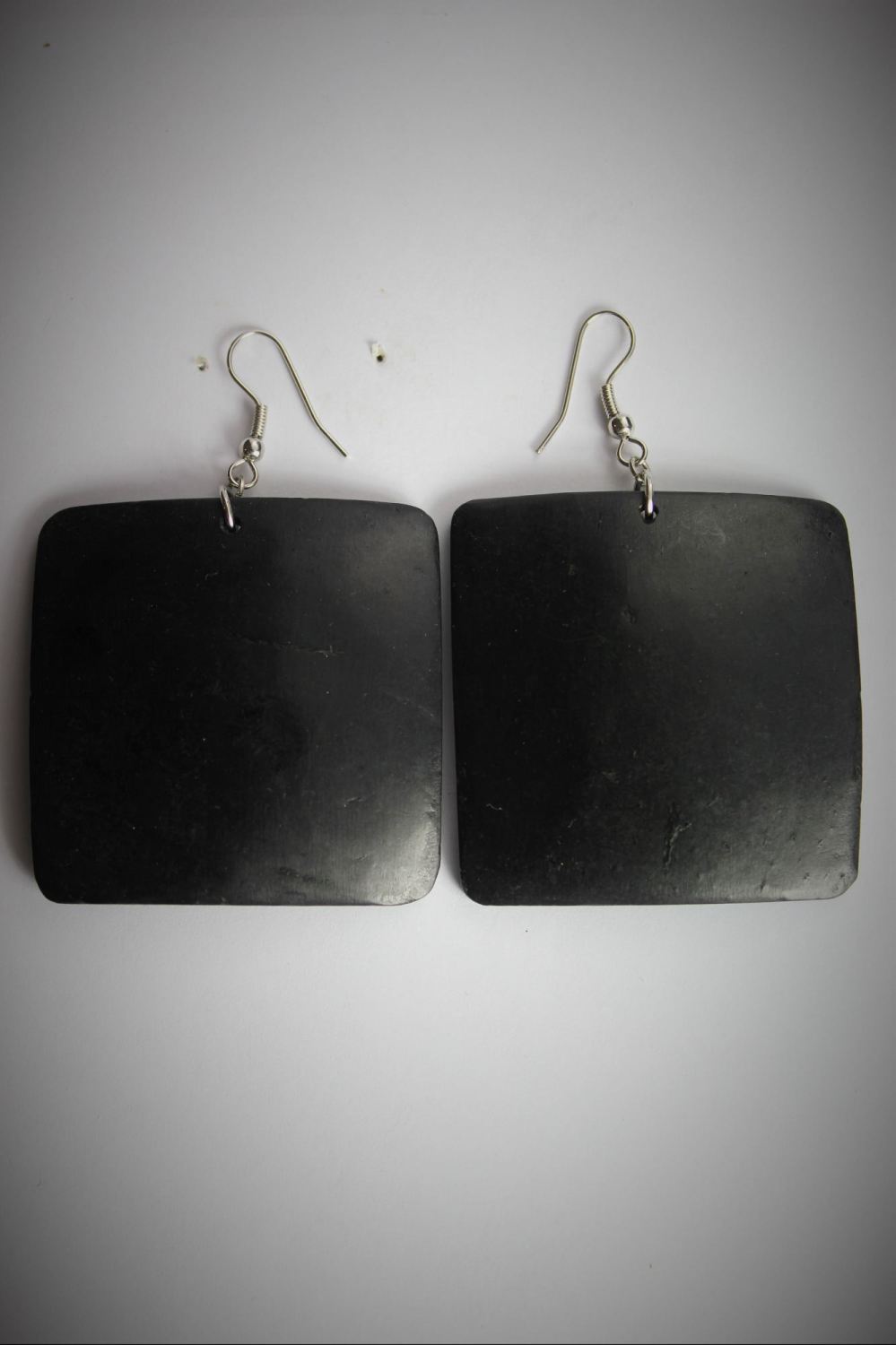 Large Square Wooden Earrings