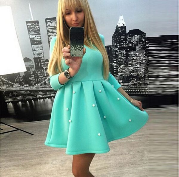 LS Pearly Skater Dress