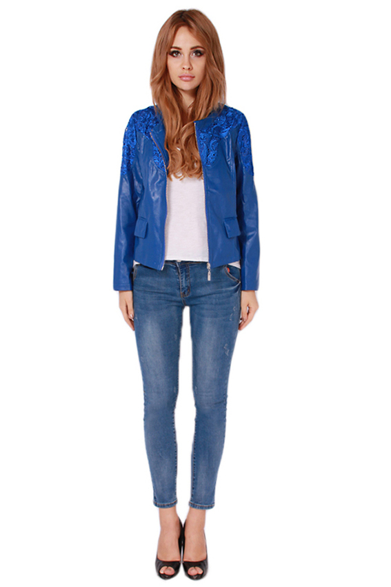 Lace Leather Jacket Size M