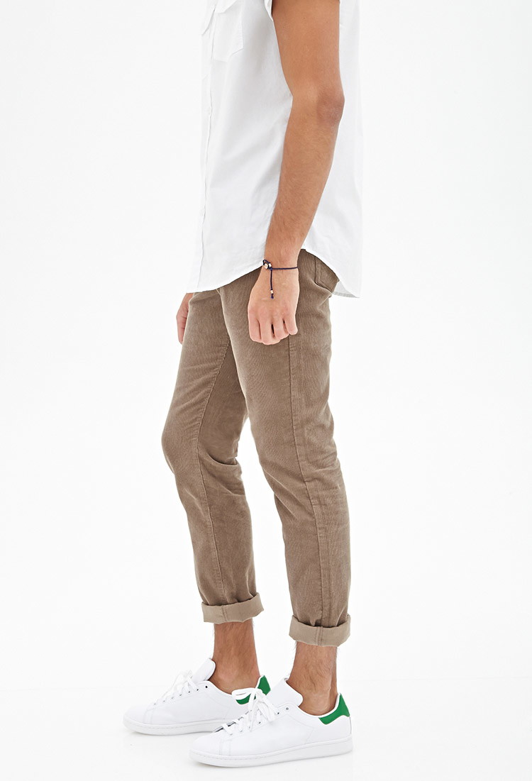 grey corduroy pants