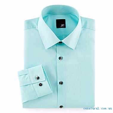 LS Button Down Shirt - Aqua Size: 2XL