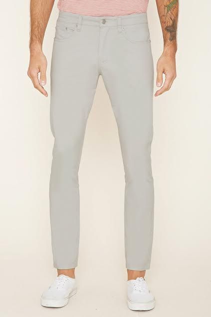 Slim Fit Grey Pants Size 36