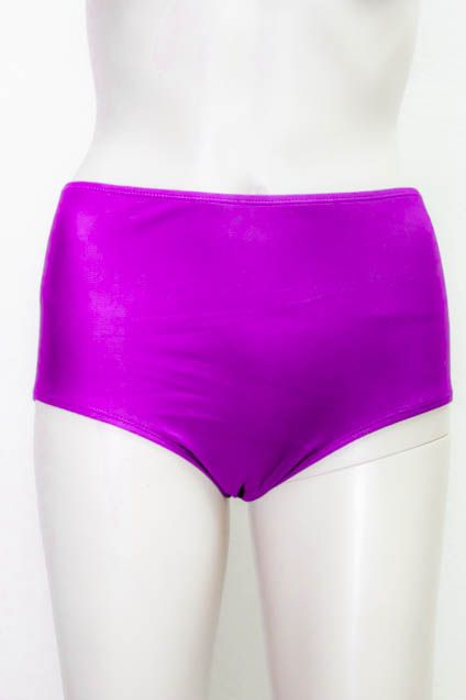 Purple High Waist Bikini Bottom Size L