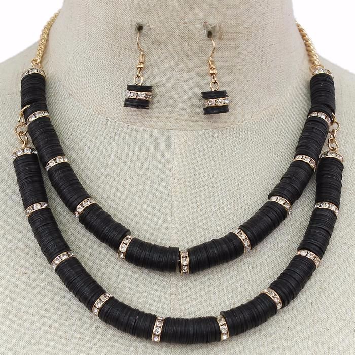 Layered Wired Necklace Set 