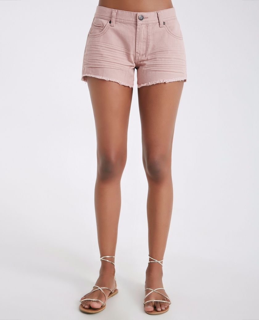 Frayed Denim Shorts Size: 13/L