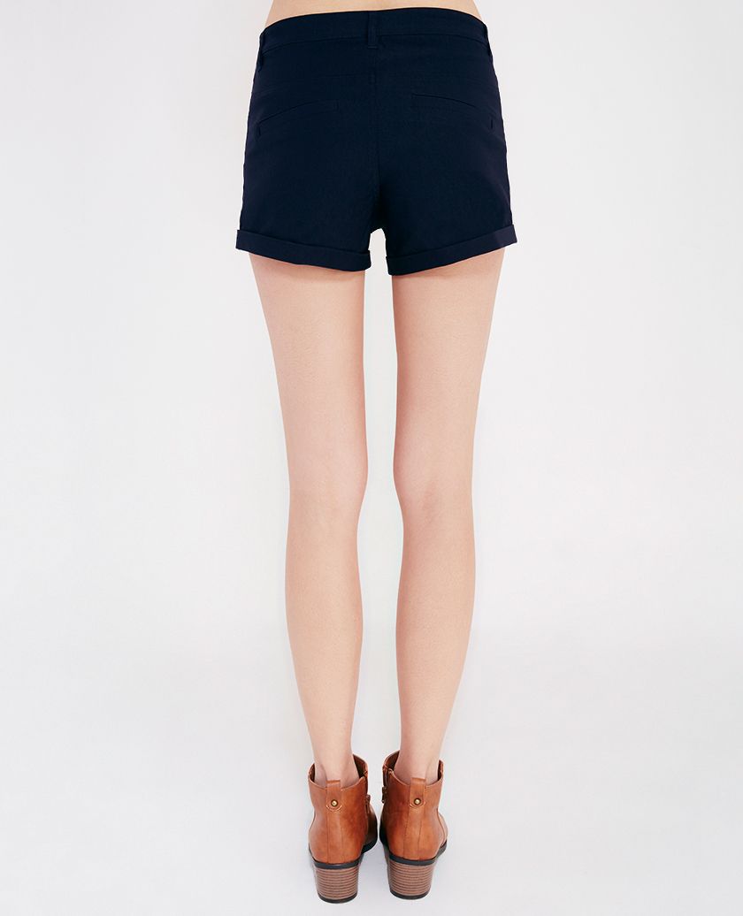 Navy High Waist Shorts Size: 7/M