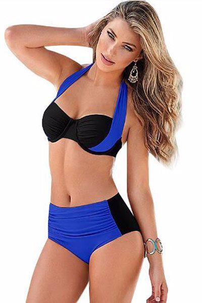 Colorblock Two Piece Swimsuit|Size: S