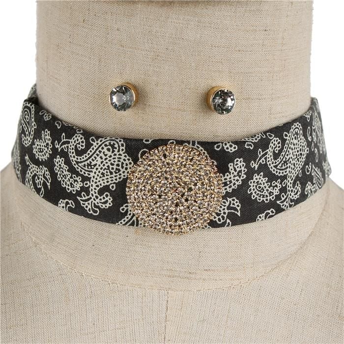 Round Stones Choker Set 