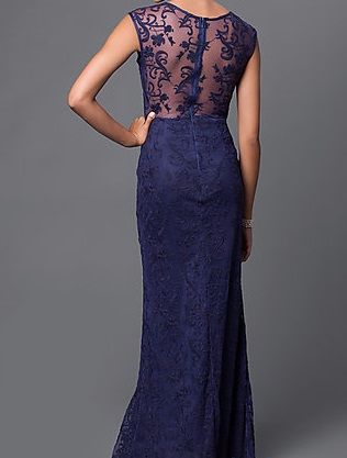 A253|Lace Back Evening Dress|Size: S