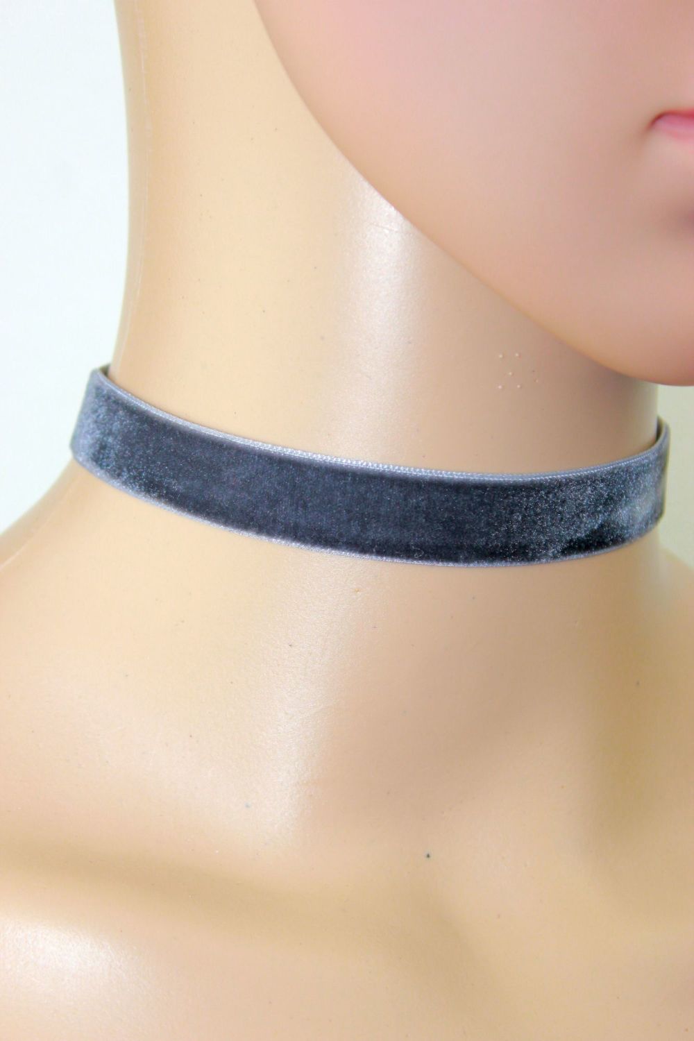Velvet Grey Choker