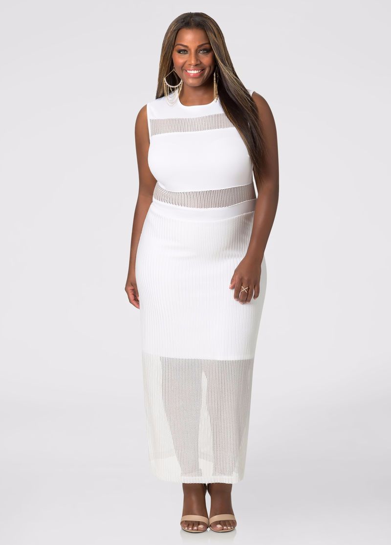 Meshed Maxi Dress