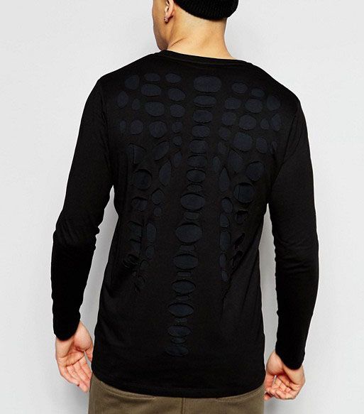 LS T-Shirt With Laser Cut Back Size: XS