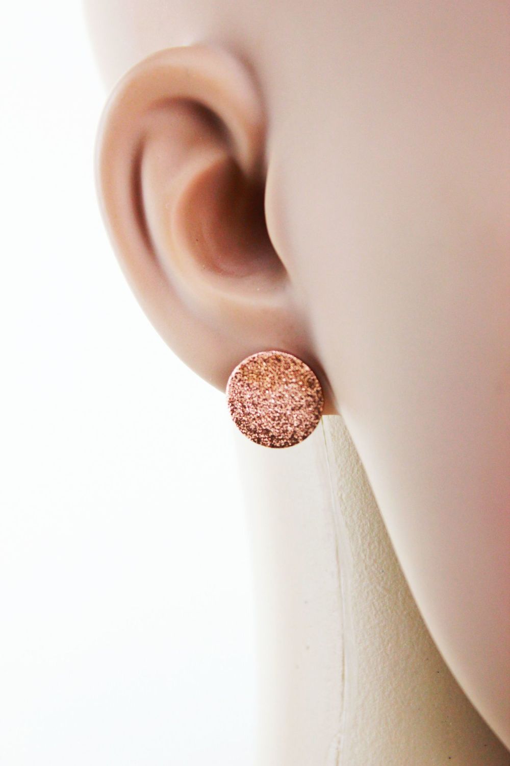 Rose Gold Stud Earrings 