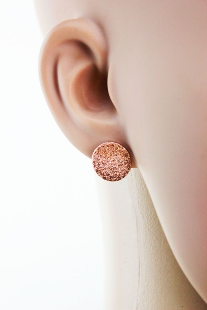 Rose Gold Stud Earrings 