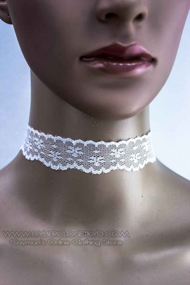 White Lace Choker