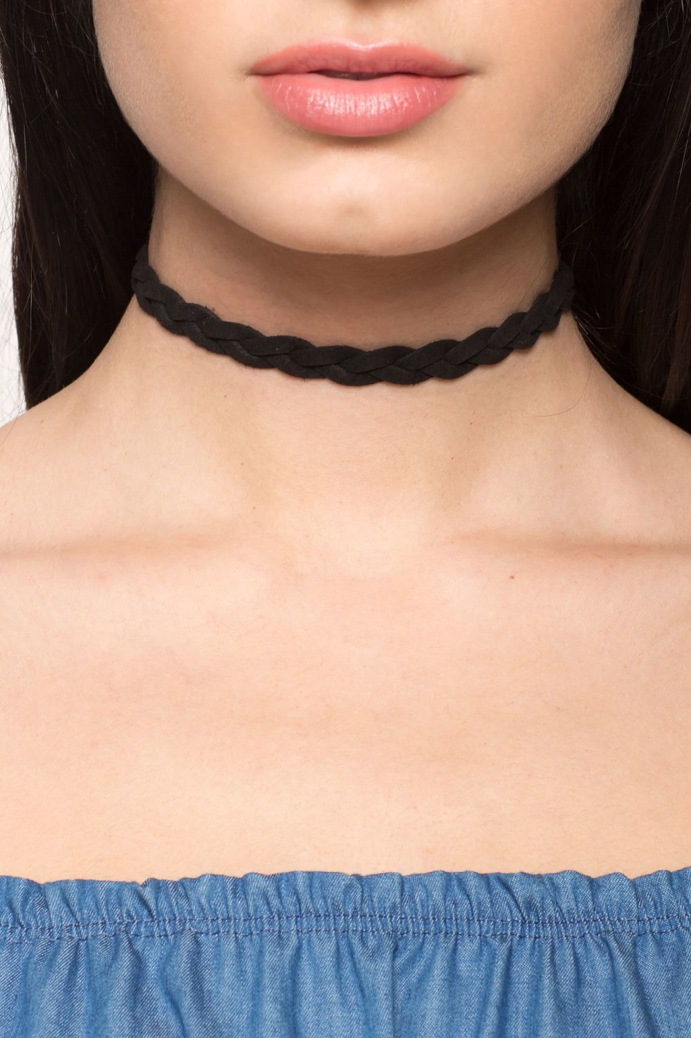 Suede Braided choker