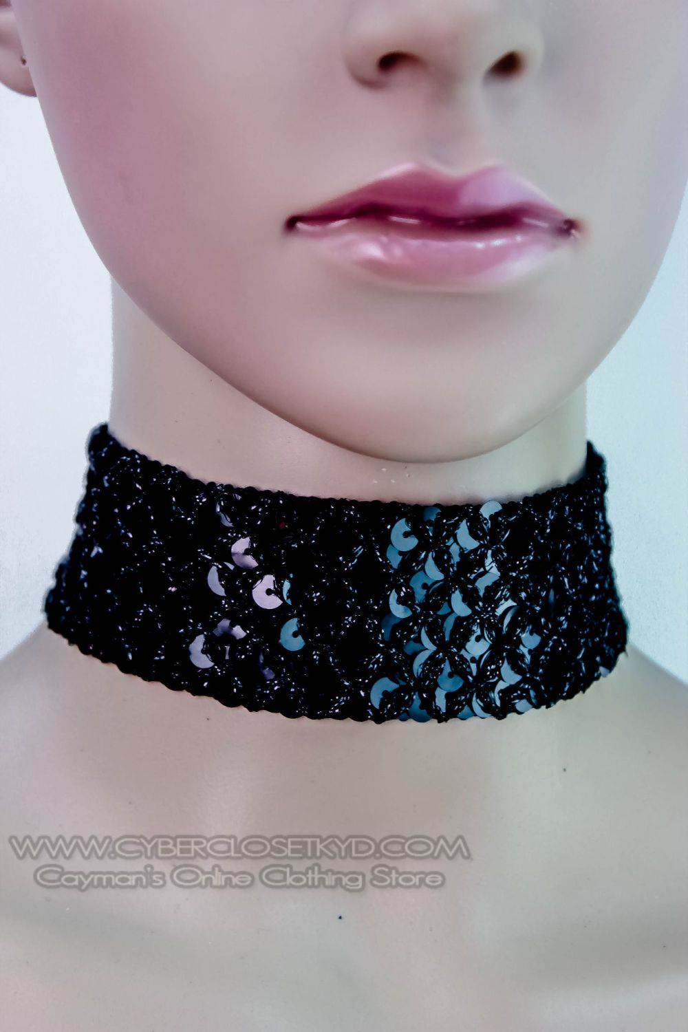 Sequin Black Choker