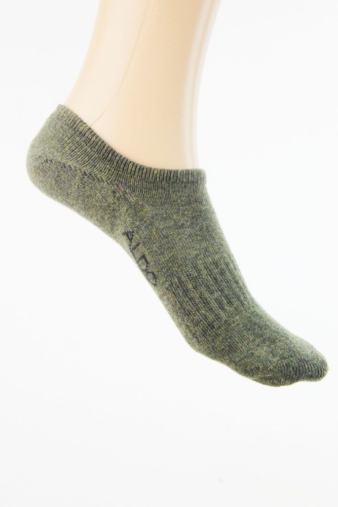 Aldo Olive Green No Show Socks Size: One Size