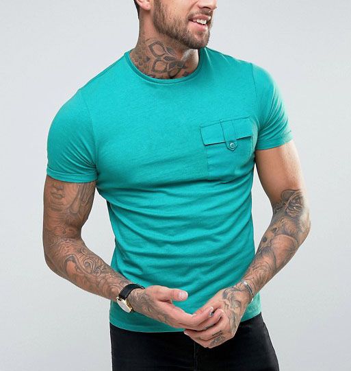 Teal Crew Neck T-Shirt Size: M