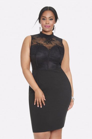 Lace top bodycon dress best sale