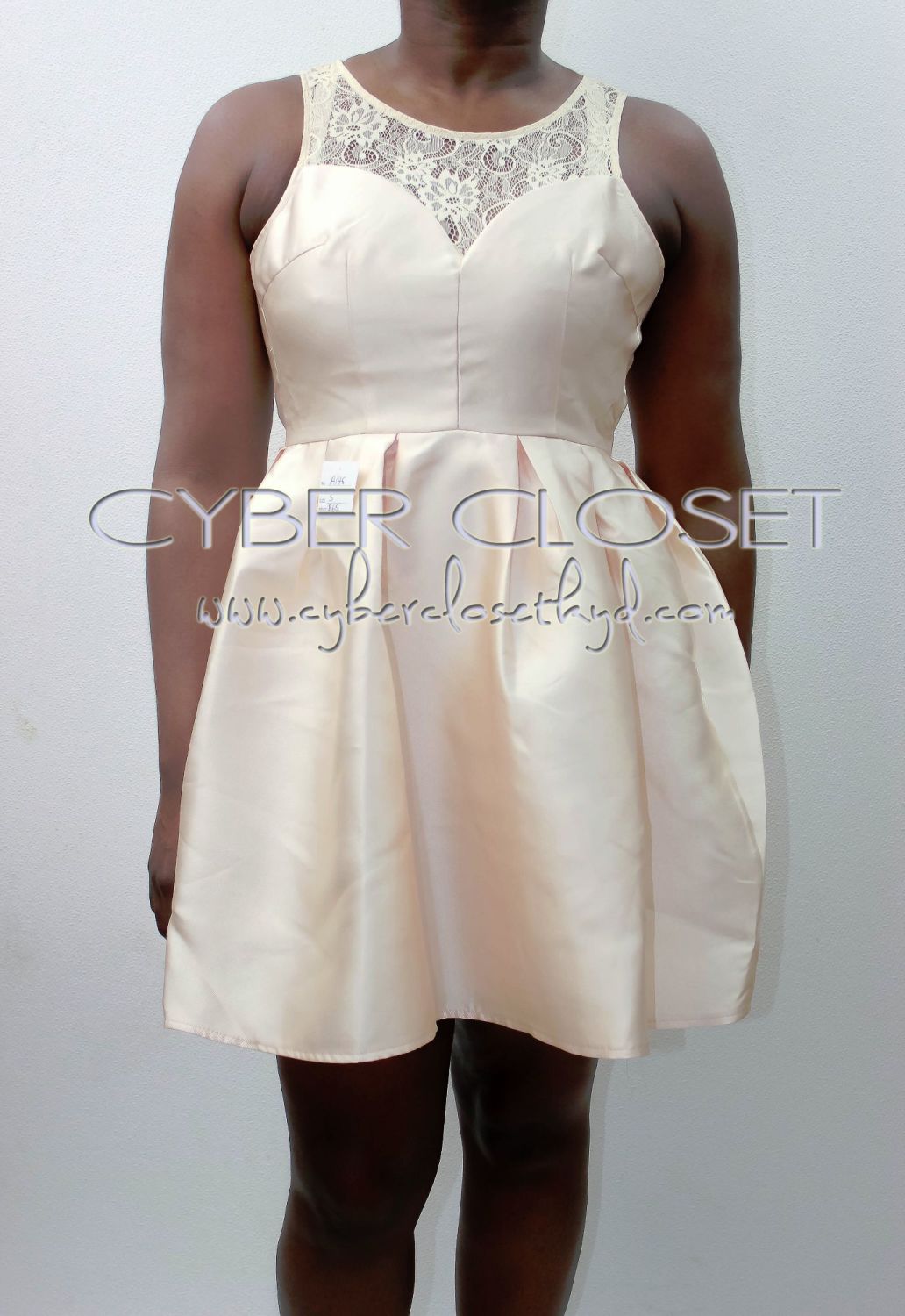 A145 - Satin Skater Dress 