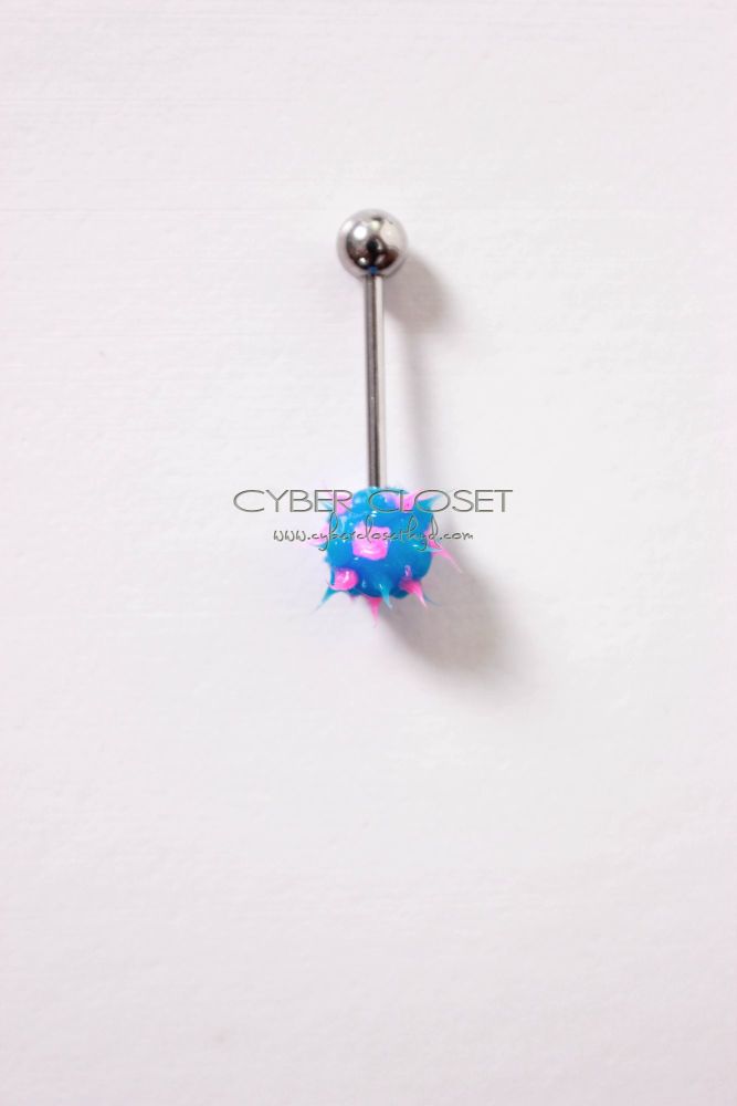 #27 Body Piercing Silicone Ball Tongue Rings