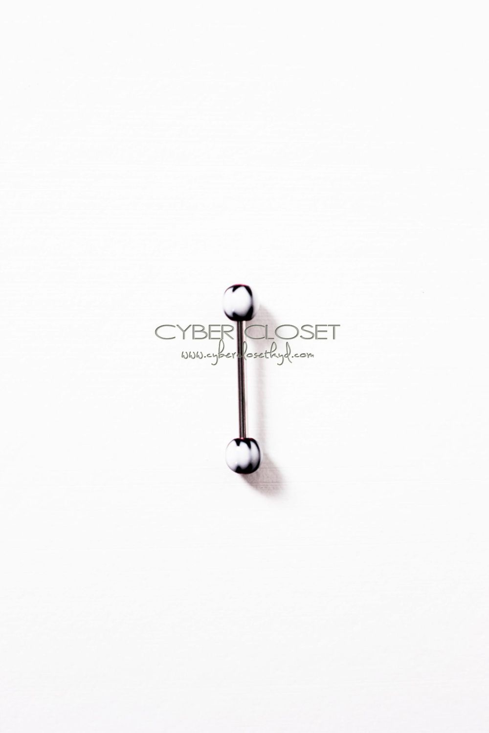 #36 Acrylic Tongue Ring Straight Barbell 